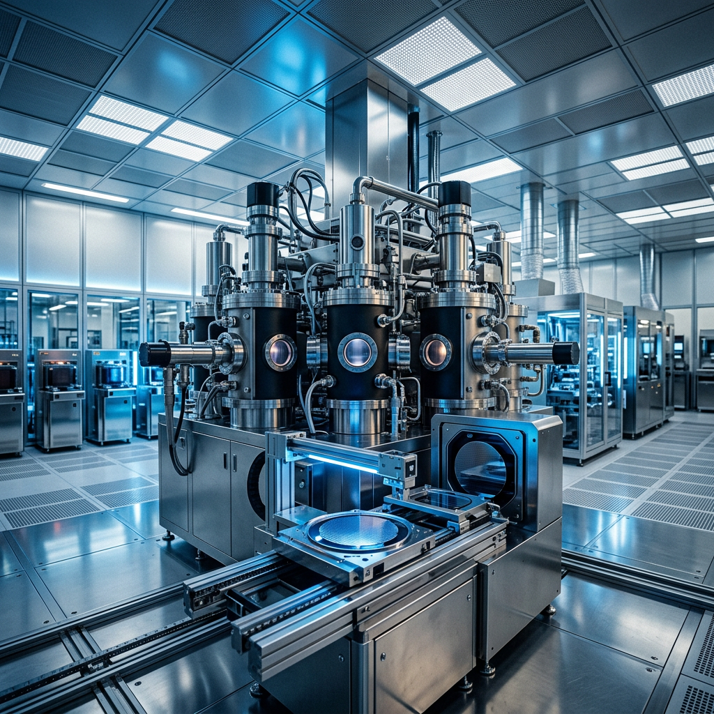 Semiconductor processing equipment in a modern cleanroom facility
